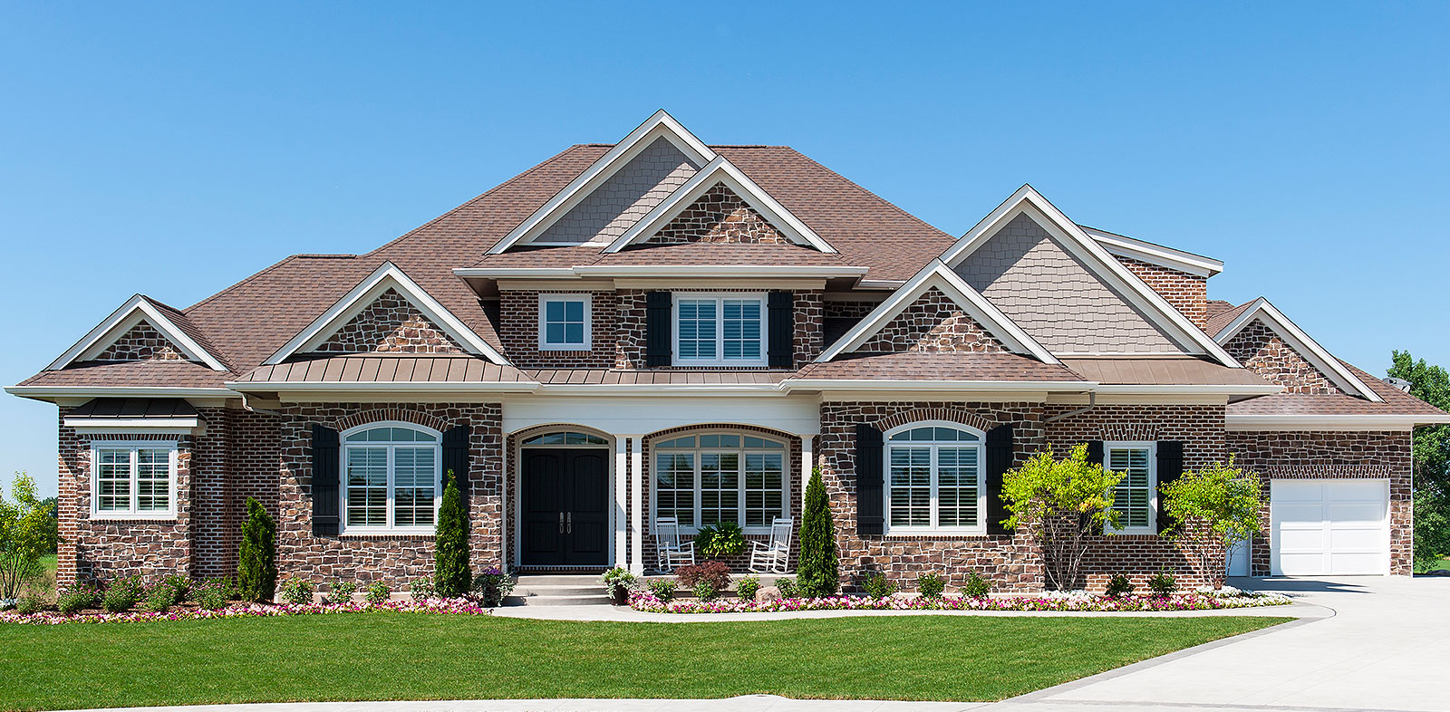 inner loop houston brown single family home facade